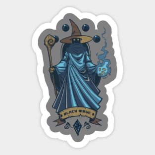 Black Mage FF1 Class Sticker